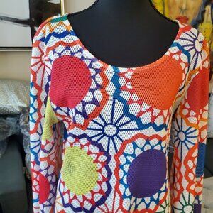 JOIE RESORT WEAR  WOMEN'S MULTI MESH MAXI DRESS  NWT  Size XL